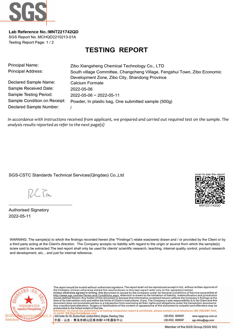SGS Third Party Inspection Report